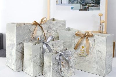 Ins Wind Marble Pattern Gift Bag (4)