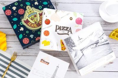 Corrugated White Card Pizza Packing Box (4)