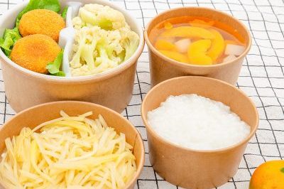 Disposable Kraft Paper Round Paper Bowl (2)