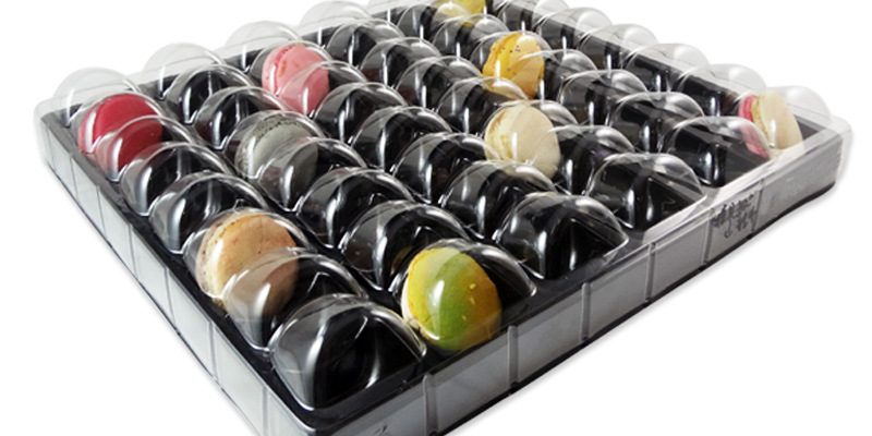 Food Grade Pet Black Plastic Biscuit Box (4)