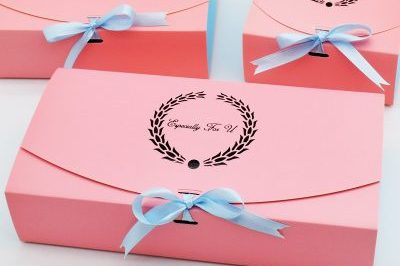 Garland Pink Blue Contrast Color Biscuit Box (4)