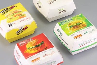 One-Time Self-Folding Hamburger Box (2)