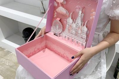Pink Castle Stereo Cosmetic Gift Box (5)