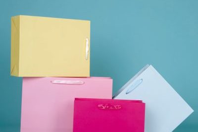 Spot Color Shopping Paper Bags (7)