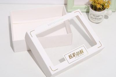 White Card Transparent Cosmetic Packaging Paper Box (3)
