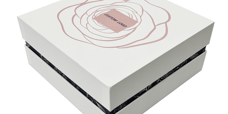 removable lid rigid gift box for cosmetics