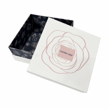 removable lid rigid gift box for cosmetics
