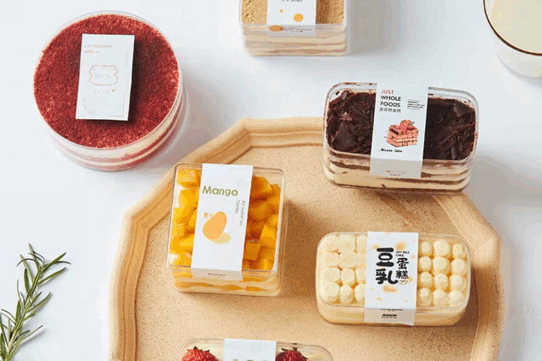 plastic food packaging box with lid