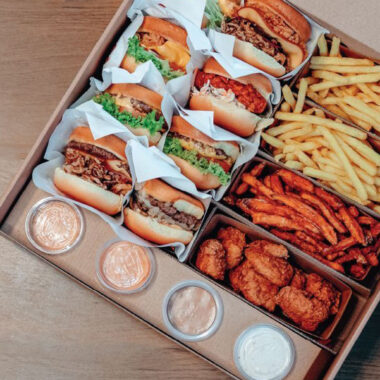 chips takeaway paper food packaging box