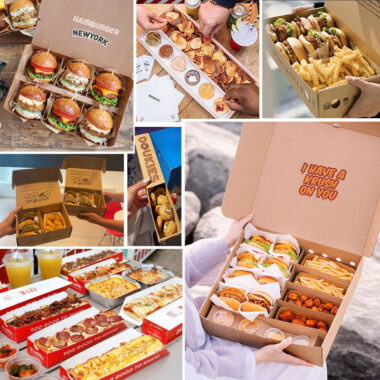 chips takeaway paper food packaging box
