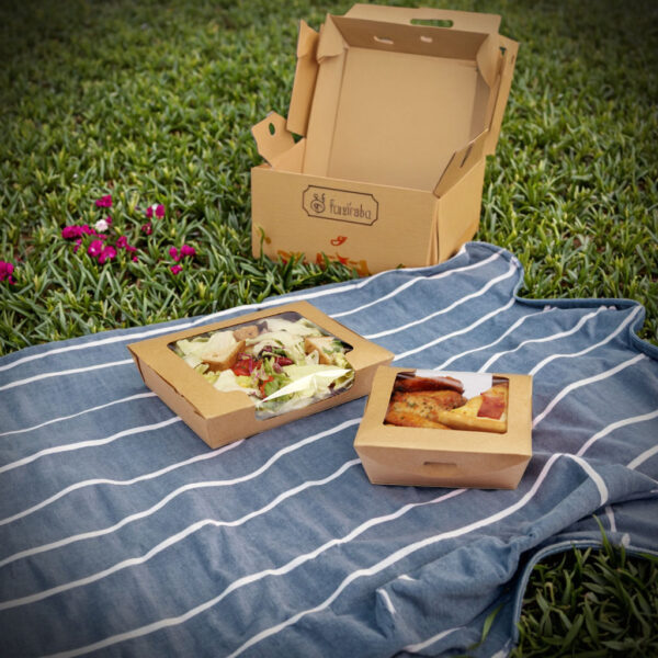 fried chicken paper box with window