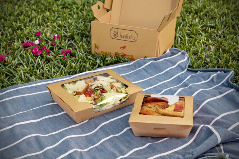 fried chicken paper box with window