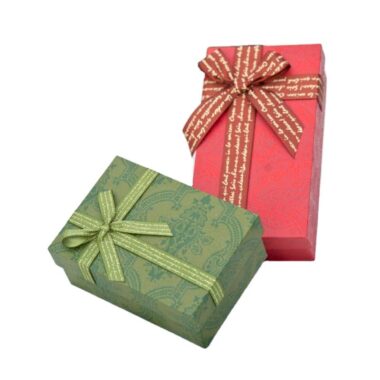 Custom birthday gift box with ribbon