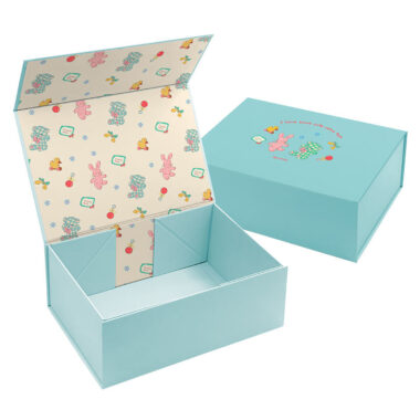 magnetic closure gift box with ribbon