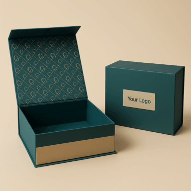 magnetic closure gift box with ribbon