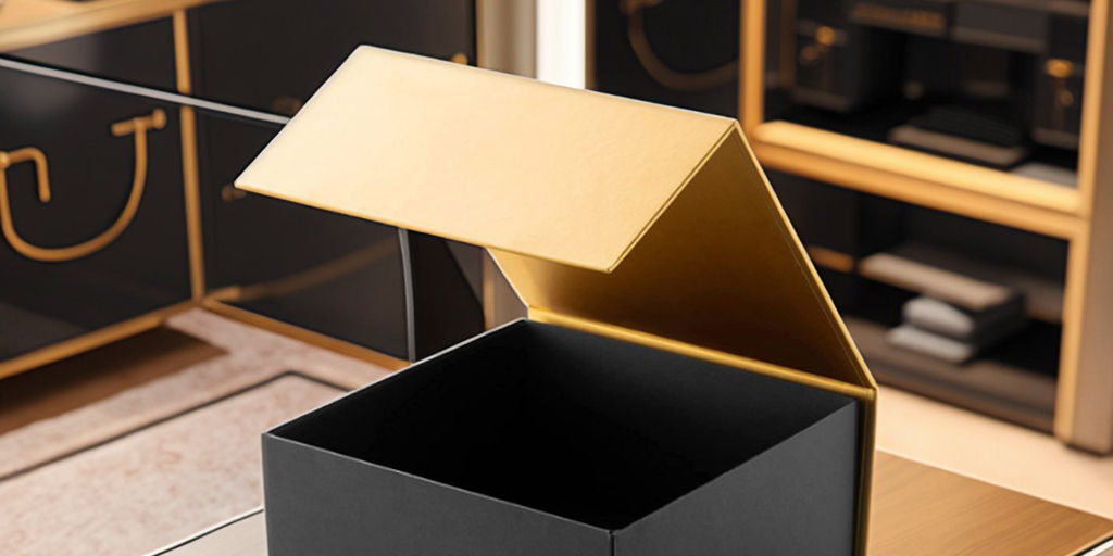 perfume gift box with magnetic folding