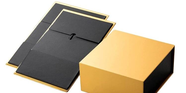 Custom Luxury Spot UV Rose Gold Perfume Gift Magnetic Folding Box (4) perfume gift box with magnetic folding