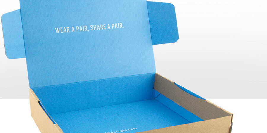 Recycled E-flute Corrugated Shipping Box