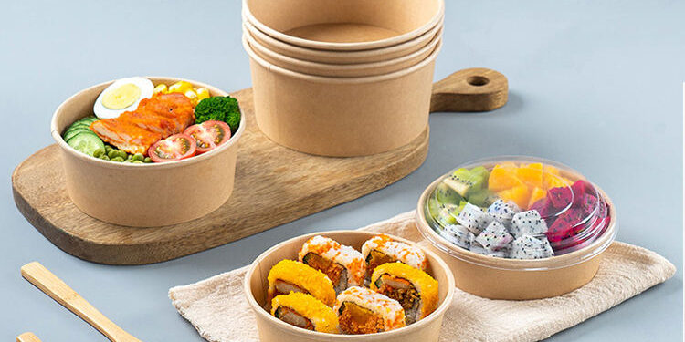 Biodegradable Kraft Paper Salad Box