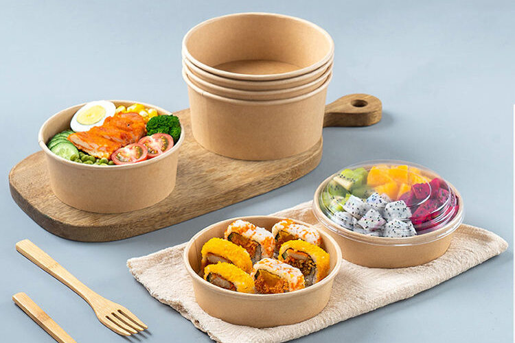 Biodegradable Kraft Paper Salad Box