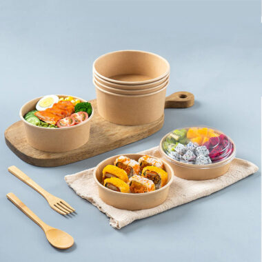 Biodegradable Kraft Paper Salad Box