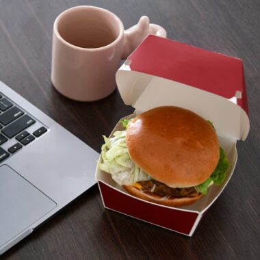 paper burger box with custom logo