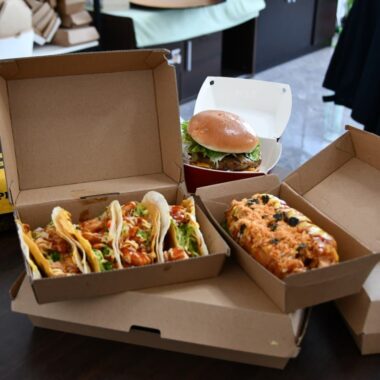 paper burger box with custom logo