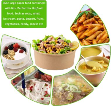 paper food packaging box with lid
