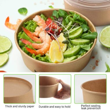 paper food packaging box with lid