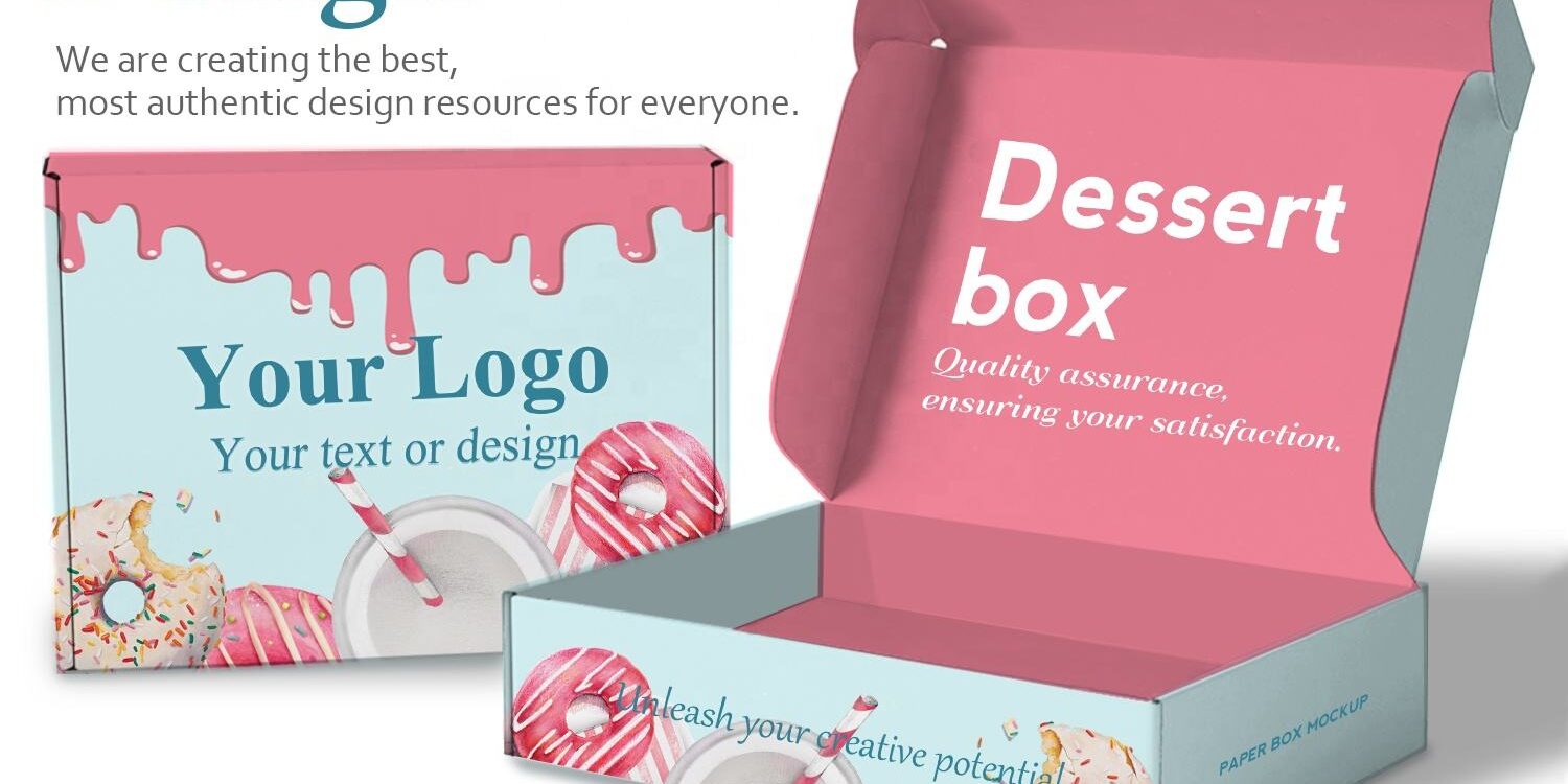 printed foldable cake packaging box