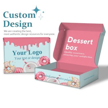 printed foldable cake packaging box
