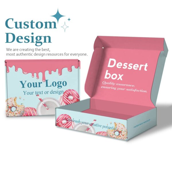 printed foldable cake packaging box