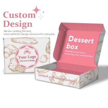 printed foldable cake packaging box