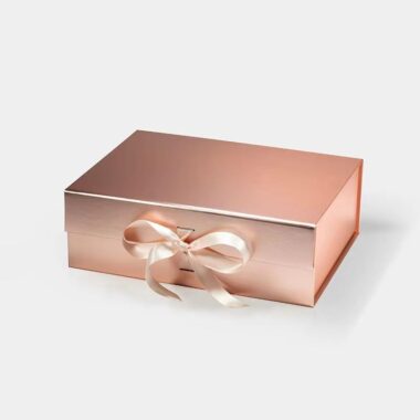 luxury cardboard gift box with ribbon