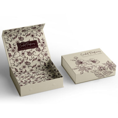 magnetic flip fold paper gift box