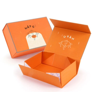 magnetic flip fold paper gift box