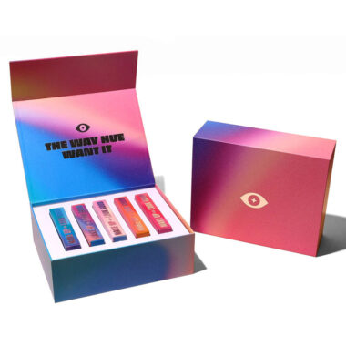 magnetic flip fold paper gift box